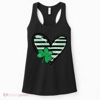 St Patrick's Day Clover Heart Holiday Women's Tank Top thumb 0