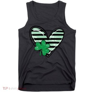 St Patrick's Day Clover Heart Holiday Tank Top