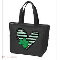 St Patrick's Day Clover Heart Holiday Tote Bag thumb 3