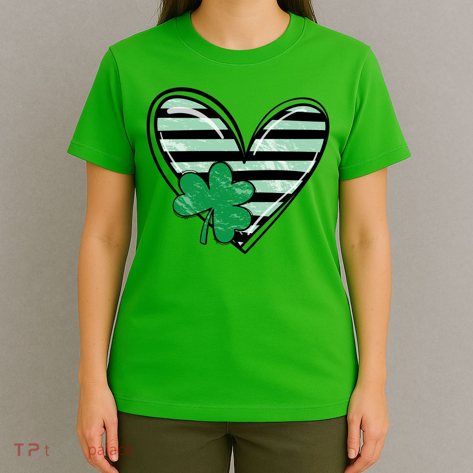 St Patrick's Day Clover Heart Holiday T-Shirt