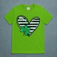 St Patrick's Day Clover Heart Holiday T-Shirt thumb 5