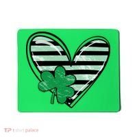 St Patrick's Day Clover Heart Holiday Mousepad thumb 0