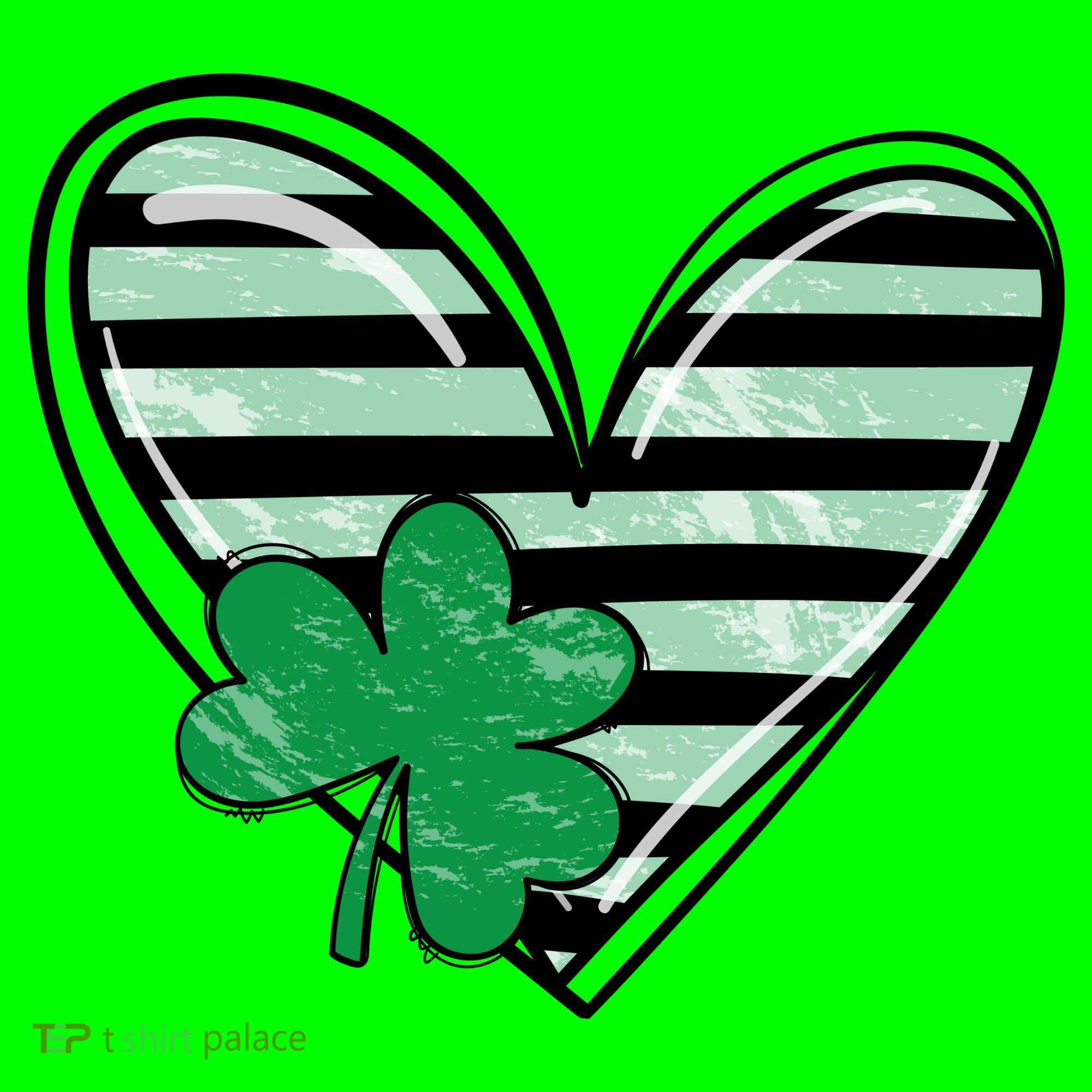 St Patrick's Day Clover Heart Holiday Mousepad