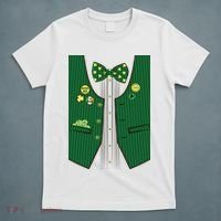 St Patricks Day Lucky Shamrock Vest Costume T-Shirt thumb 5