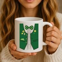 St Patricks Day Lucky Shamrock Vest Costume Coffee Mug thumb 3