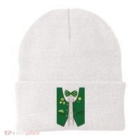 St Patricks Day Lucky Shamrock Vest Costume Beanie thumb 0