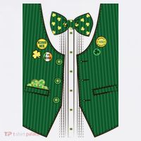 St Patricks Day Lucky Shamrock Vest Costume Tumbler thumb 3