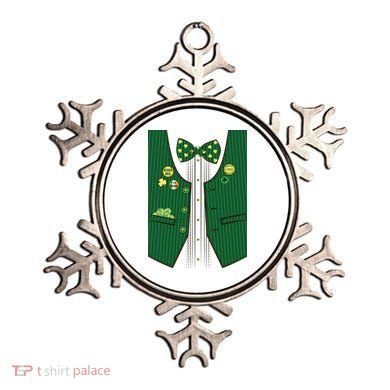 St Patricks Day Lucky Shamrock Vest Costume Ornament