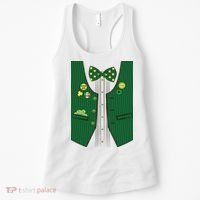 St Patricks Day Lucky Shamrock Vest Costume Women's Tank Top thumb 0