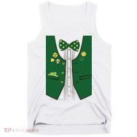 St Patricks Day Lucky Shamrock Vest Costume Tank Top thumb 0