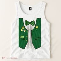 St Patricks Day Lucky Shamrock Vest Costume Tank Top thumb 2