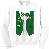 St Patricks Day Lucky Shamrock Vest Costume Kids Sweatshirt thumb 0