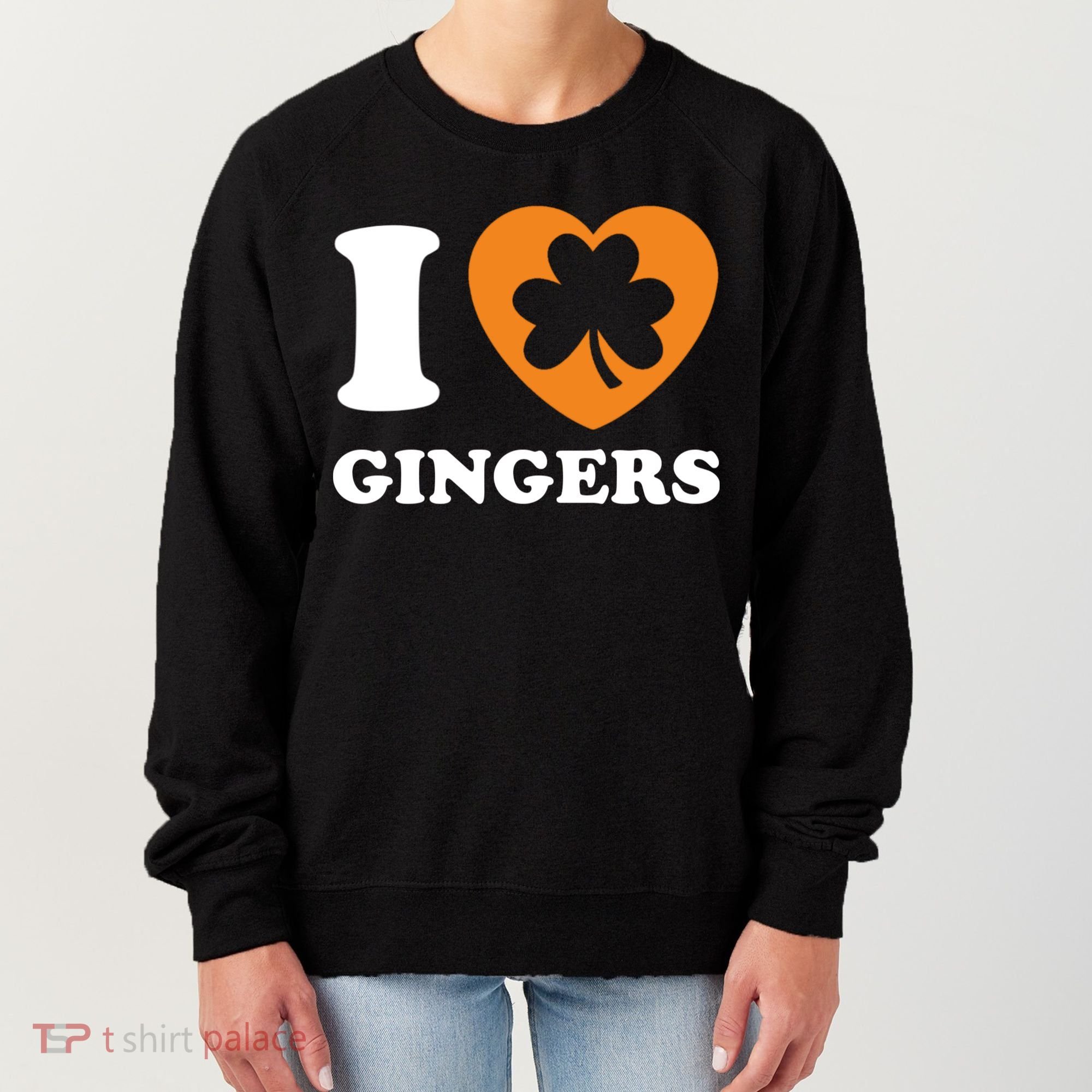 St Patricks Day Ginger Irish Pride I Love Gingers Redhead Women's Sweatshirt