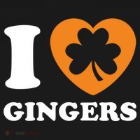 St Patricks Day Ginger Irish Pride I Love Gingers Redhead USA-Made Doggie Bandana thumb 2