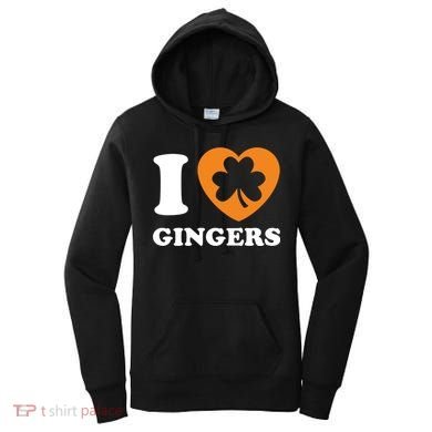St Patricks Day Ginger Irish Pride I Love Gingers Redhead Women's Hoodie
