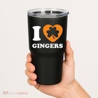 St Patricks Day Ginger Irish Pride I Love Gingers Redhead Tumbler thumb 2