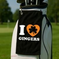 St Patricks Day Ginger Irish Pride I Love Gingers Redhead Golf Towel thumb 2