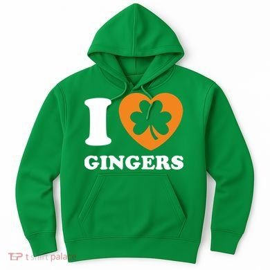 St Patricks Day Ginger Irish Pride I Love Gingers Redhead Hoodie