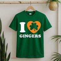 St Patricks Day Ginger Irish Pride I Love Gingers Redhead T-Shirt thumb 2