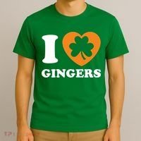 St Patricks Day Ginger Irish Pride I Love Gingers Redhead T-Shirt thumb 3