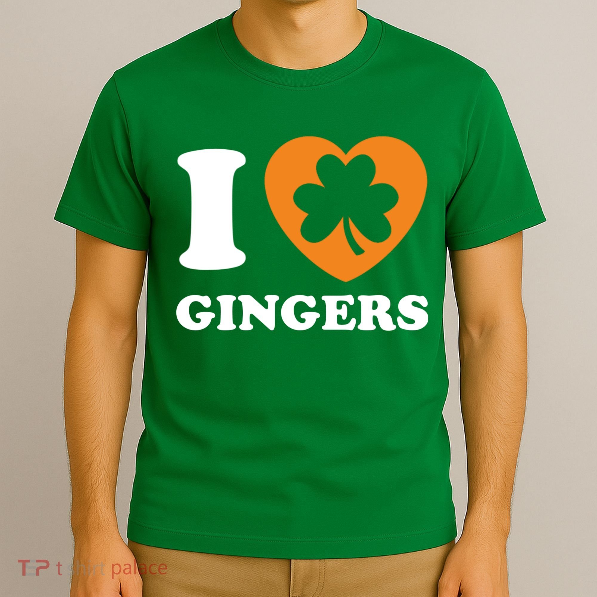 St Patricks Day Ginger Irish Pride I Love Gingers Redhead T-Shirt