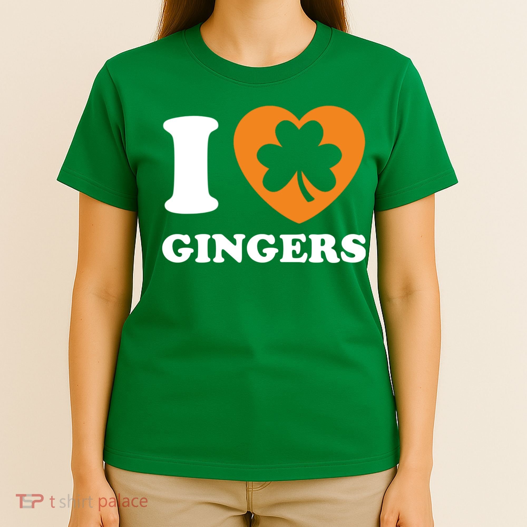 St Patricks Day Ginger Irish Pride I Love Gingers Redhead T-Shirt