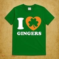 St Patricks Day Ginger Irish Pride I Love Gingers Redhead T-Shirt thumb 5