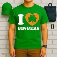 St Patricks Day Ginger Irish Pride I Love Gingers Redhead T-Shirt thumb 6