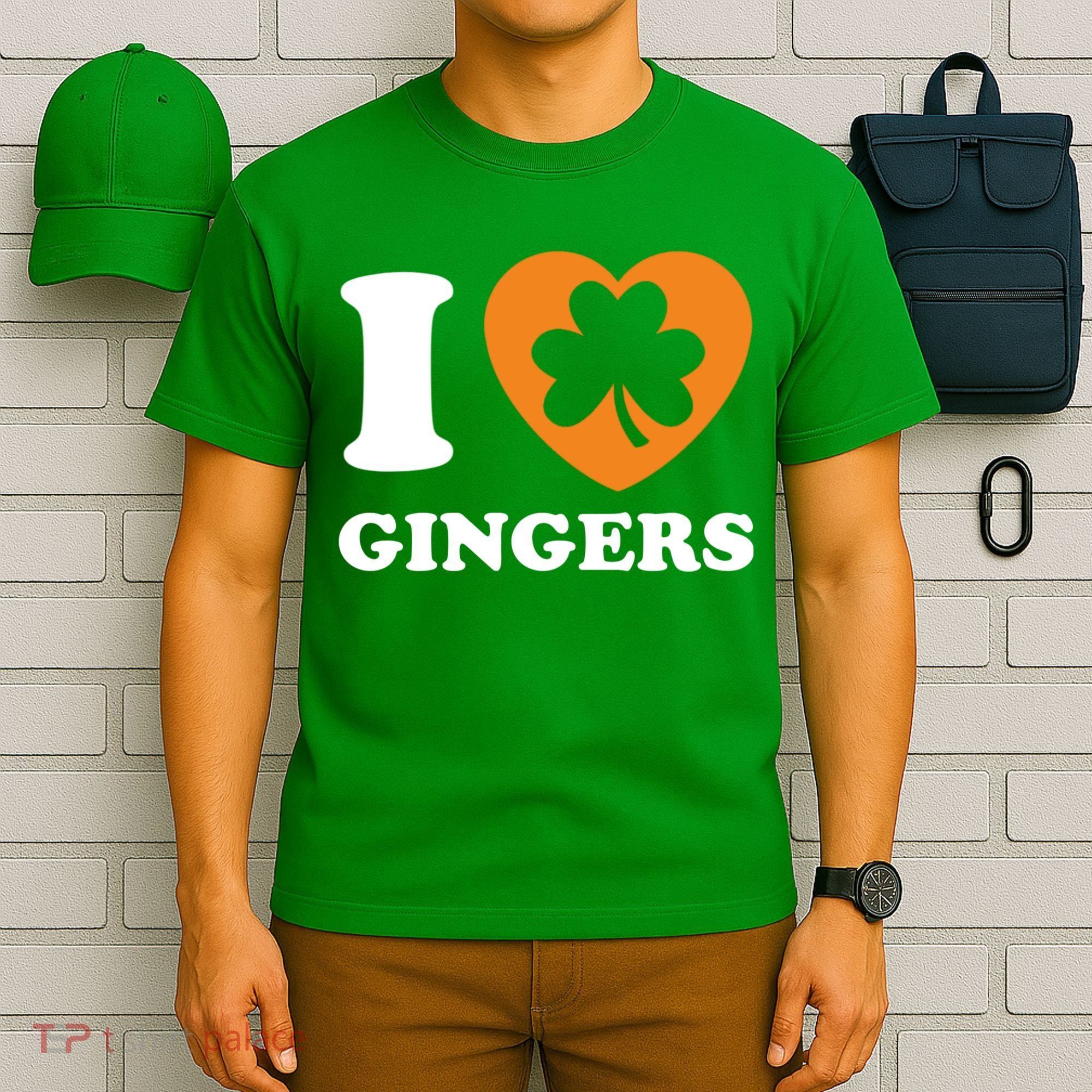 St Patricks Day Ginger Irish Pride I Love Gingers Redhead T-Shirt