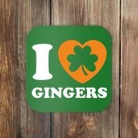 St Patricks Day Ginger Irish Pride I Love Gingers Redhead Coaster thumb 0