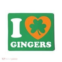 St Patricks Day Ginger Irish Pride I Love Gingers Redhead Mousepad thumb 0
