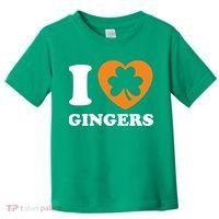 St Patricks Day Ginger Irish Pride I Love Gingers Redhead Toddler T-Shirt thumb 0