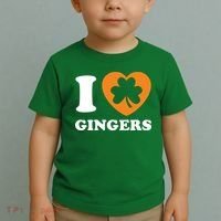 St Patricks Day Ginger Irish Pride I Love Gingers Redhead Toddler T-Shirt thumb 2