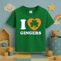 St Patricks Day Ginger Irish Pride I Love Gingers Redhead Toddler T-Shirt thumb 3
