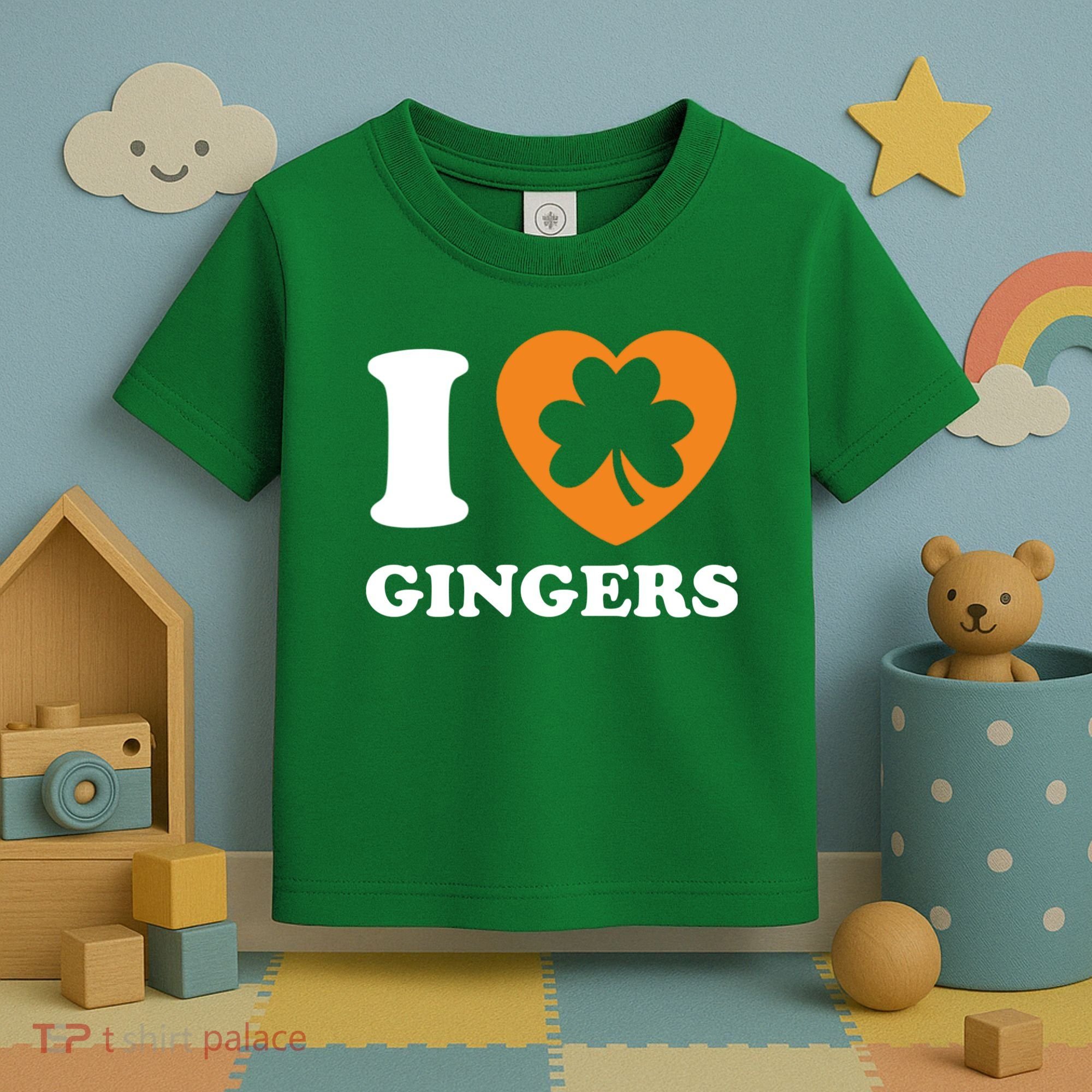 St Patricks Day Ginger Irish Pride I Love Gingers Redhead Toddler T-Shirt