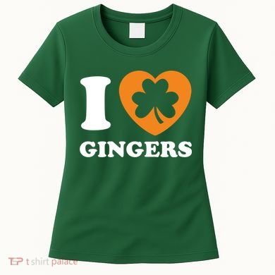 St Patricks Day Ginger Irish Pride I Love Gingers Redhead Women's T-Shirt