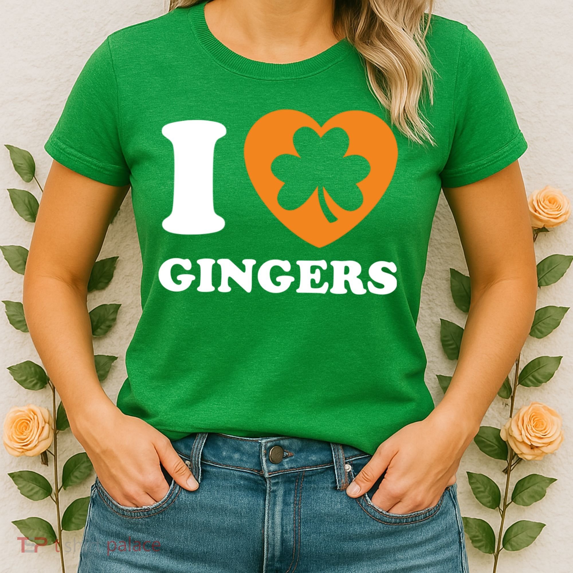 St Patricks Day Ginger Irish Pride I Love Gingers Redhead Women's T-Shirt