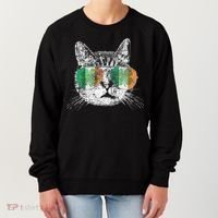 St Patrick's Day Cat Tricks Irish Saint Catty's Shamrock Women's Sweatshirt thumb 0