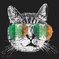 St Patrick's Day Cat Tricks Irish Saint Catty's Shamrock Women's Sweatshirt thumb 2