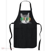 St Patrick's Day Cat Tricks Irish Saint Catty's Shamrock Apron thumb 0