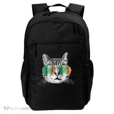 St Patrick's Day Cat Tricks Irish Saint Catty's Shamrock Backpack