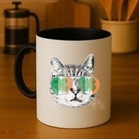 St Patrick's Day Cat Tricks Irish Saint Catty's Shamrock Coffee Mug thumb 4