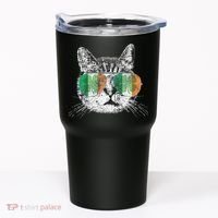 St Patrick's Day Cat Tricks Irish Saint Catty's Shamrock Tumbler thumb 0