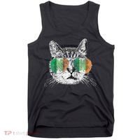 St Patrick's Day Cat Tricks Irish Saint Catty's Shamrock Tank Top thumb 0