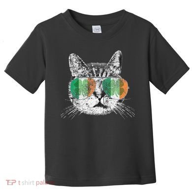 St Patrick's Day Cat Tricks Irish Saint Catty's Shamrock Toddler T-Shirt