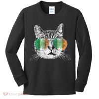 St Patrick's Day Cat Tricks Irish Saint Catty's Shamrock Kids Long Sleeve Shirt thumb 0