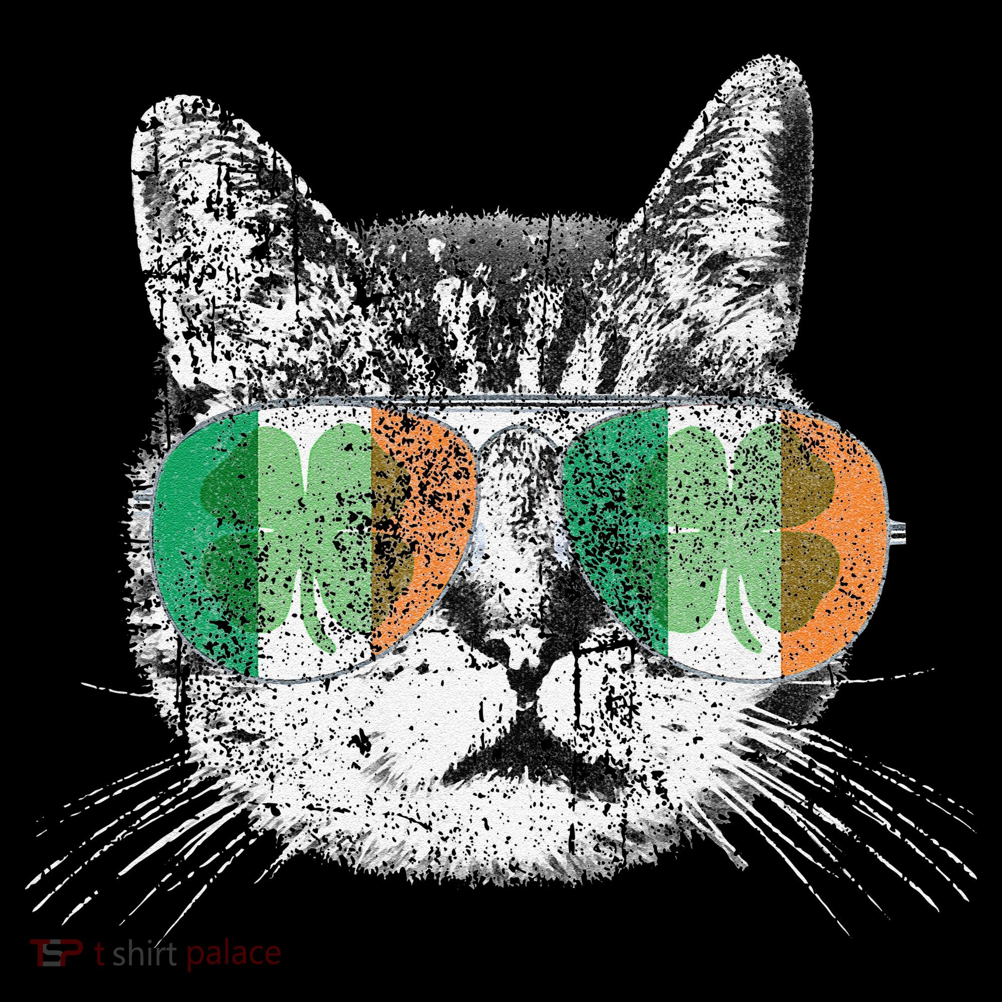 St Patrick's Day Cat Tricks Irish Saint Catty's Shamrock Kids Long Sleeve Shirt