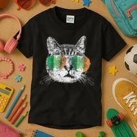St Patrick's Day Cat Tricks Irish Saint Catty's Shamrock Kids T-Shirt thumb 3