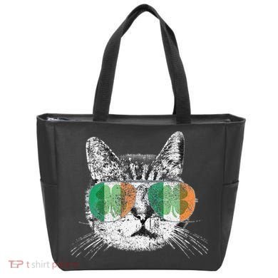 St Patrick's Day Cat Tricks Irish Saint Catty's Shamrock Tote Bag