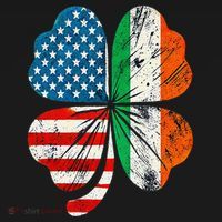 St Patricks Day Shamrock Ireland USA Irish American Flag Apron thumb 3